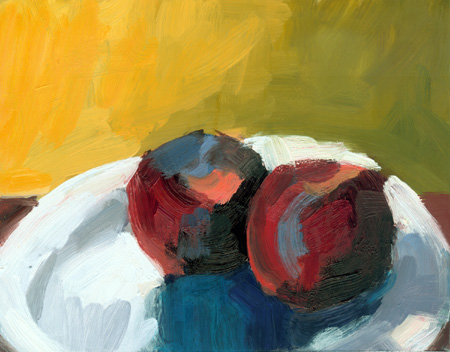 "Plums (Study No. 1)" is copyright  2006 by Kate Kern Mundie. All rights reserved.  Reproduction prohibited.