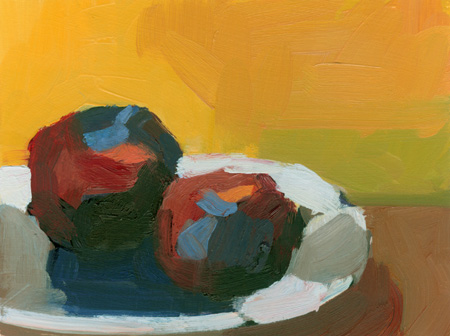 "Plums (Study No. 2)" is copyright  2006 by Kate Kern Mundie. All rights reserved.  Reproduction prohibited.