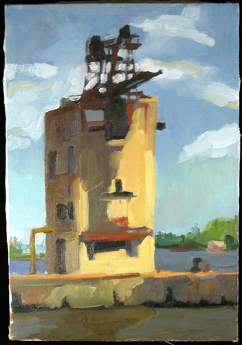 "Coal Crane on the Delaware River" is copyright  2006 by Kate Kern Mundie. All rights reserved.  Reproduction prohibited.