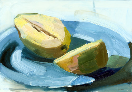 "Pear Halves" is copyright  2006 by Kate Kern Mundie. All rights reserved.  Reproduction prohibited.