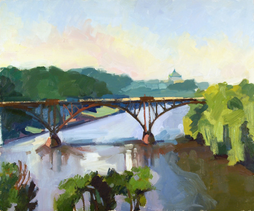 "Schuylkill River: Hazy Morning" is copyright  2007 by Kate Kern Mundie. All rights reserved.  Reproduction prohibited.