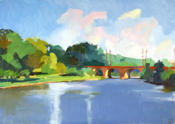 "Upper Schuylkill River" is copyright  2008 by Kate Kern Mundie. All rights reserved.  Reproduction prohibited.