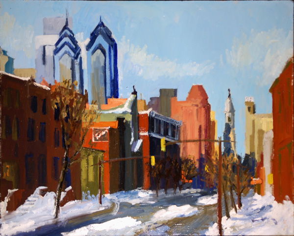 "Broad Street (December)" is copyright  2009 by Kate Kern Mundie. All rights reserved.  Reproduction prohibited.