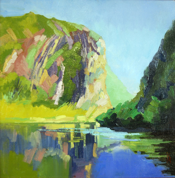 "Delaware Water Gap No. 1" is copyright  2010 by Kate Kern Mundie. All rights reserved.  Reproduction prohibited.